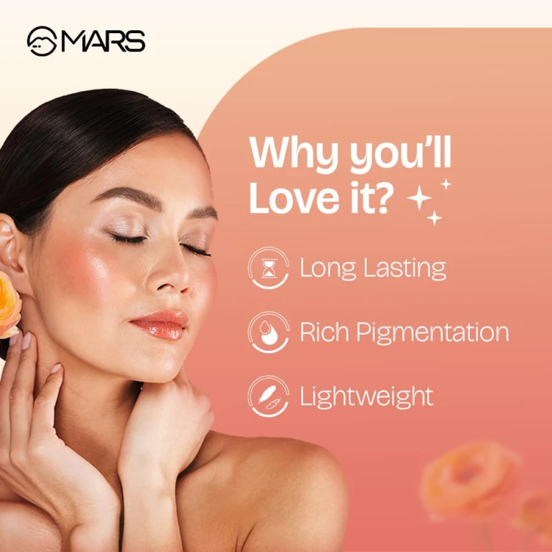 MARS Liquid Blush Hour (12 ml) (03-SUNKISSED) | Dewy-Matte Finish | Highly Pigmented | Lightweight & Long-Lasting Formula | Effortless Application thumbnail 9
